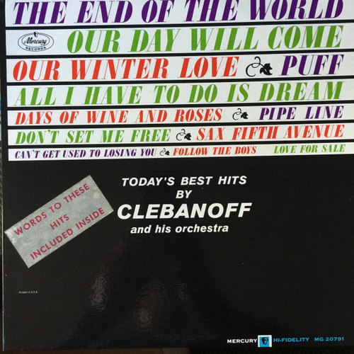 Clebanoff And His Orchestra - Today's Best Hits (LP, Mono)