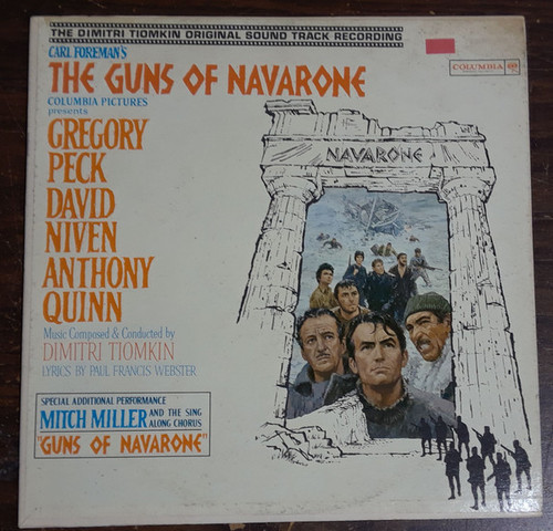 Dimitri Tiomkin - The Guns Of Navarone (The Dimitri Tiomkin Original Soundtrack Recording) (LP, Album, Mono)