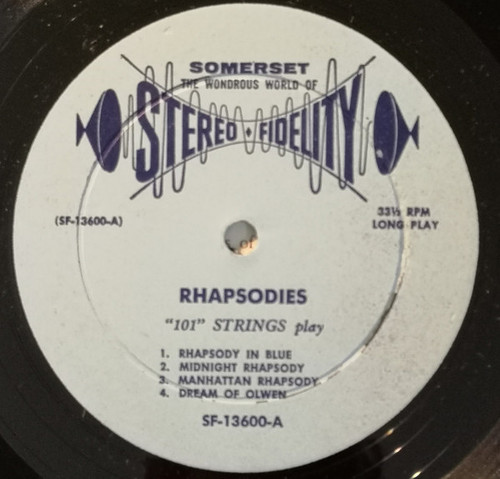 101 Strings - Rhapsody (LP, Album)_3483964062