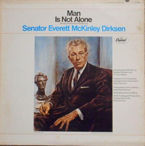 Senator Everett McKinley Dirksen* - Man Is Not Alone (LP, Album, Mono)