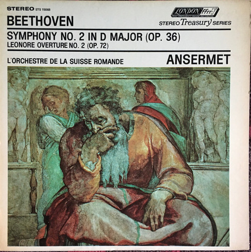 Beethoven*, Ernest Ansermet, L'Orchestre De La Suisse Romande - Symphony No. 2 In D Major (Op. 36) / Leonore Overture No. 2 (Op. 72) (LP, Album, RE)