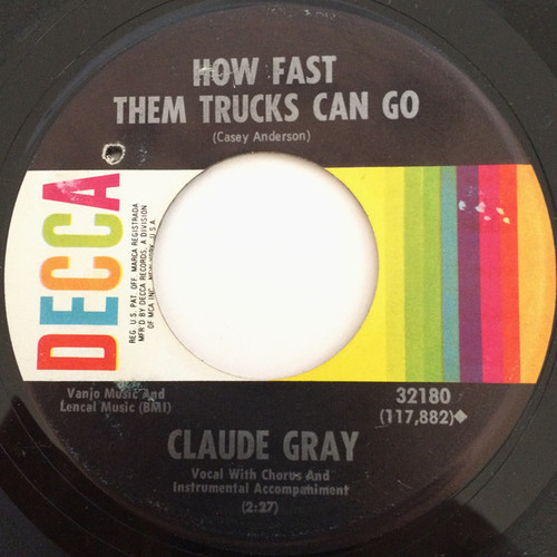 Claude Gray (2) - Next Time You See Me (7", Single, Pin)