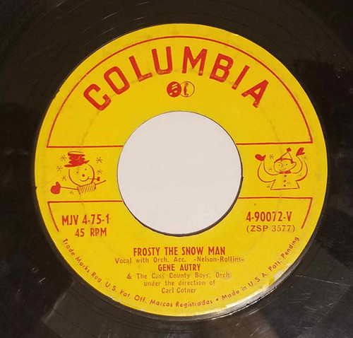 Gene Autry - Frosty The Snow Man (7", Single)