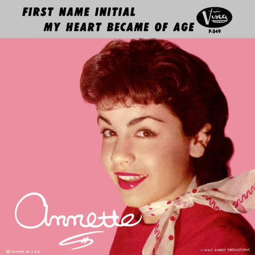 Annette (7) With The Afterbeats - First Name Initial (7", Single)
