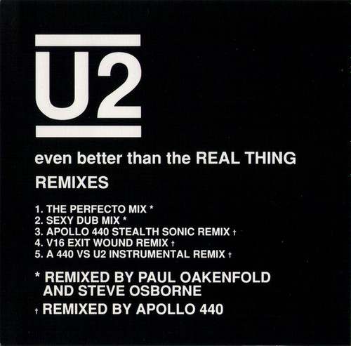 U2 - Even Better Than The Real Thing (Remixes) (CD, Maxi)