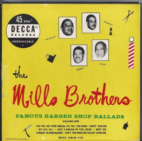 The Mills Brothers - Famous Barber Shop Ballads, Volume One (3x7", Album, Comp, RE + Box)