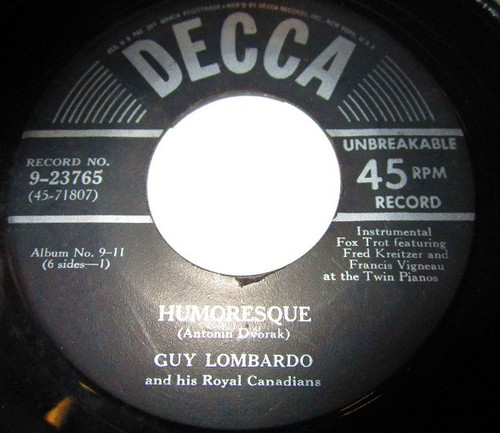 Guy Lombardo And His Royal Canadians - Humoresque (7", RE)