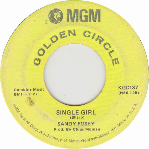 Sandy Posey - Single Girl / Born A Woman (7", Single)