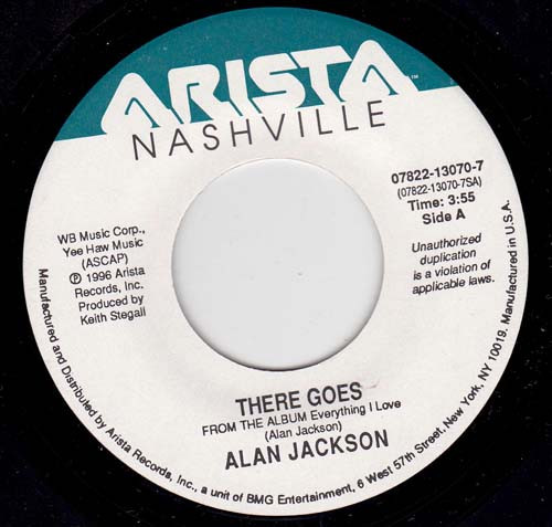 Alan Jackson (2) - There Goes (7", Single)