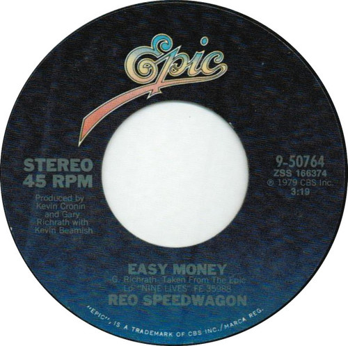 REO Speedwagon - Easy Money (7", Single)