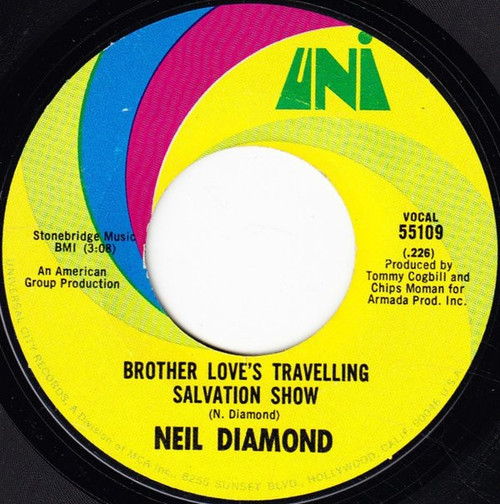 Neil Diamond - Brother Love's Travelling Salvation Show / A Modern Day Version Of Love (7", Mono, Mon)