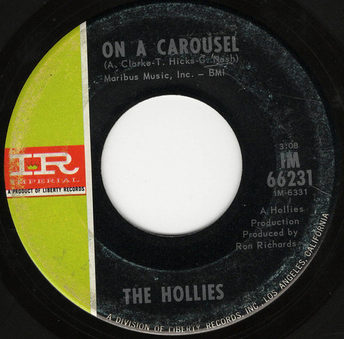 The Hollies - On A Carousel (7", Single)