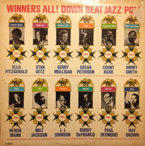 Various - Winners All! Downbeat Jazz Poll (LP, Comp, Mono)