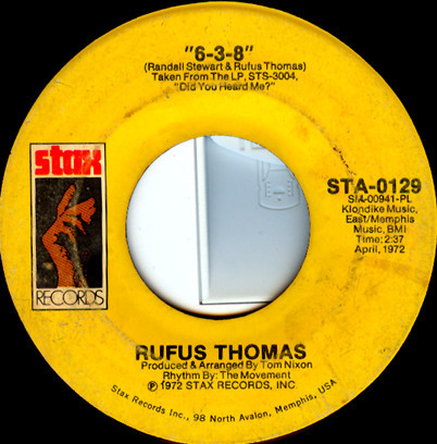 Rufus Thomas - 6-3-8 / Love Trap (7")