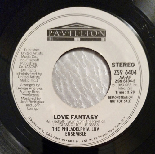 The Philadelphia Luv Ensemble - Love Fantasy (7", Promo)