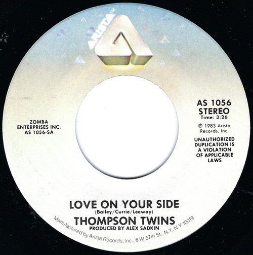 Thompson Twins - Love On Your Side (7", Single, Styrene, Spe)