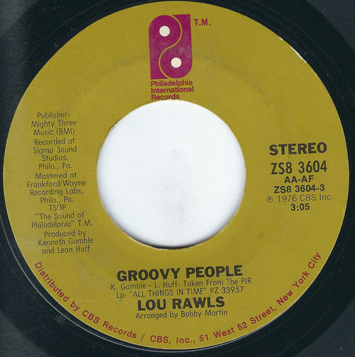 Lou Rawls - Groovy People (7", Styrene, Ter)