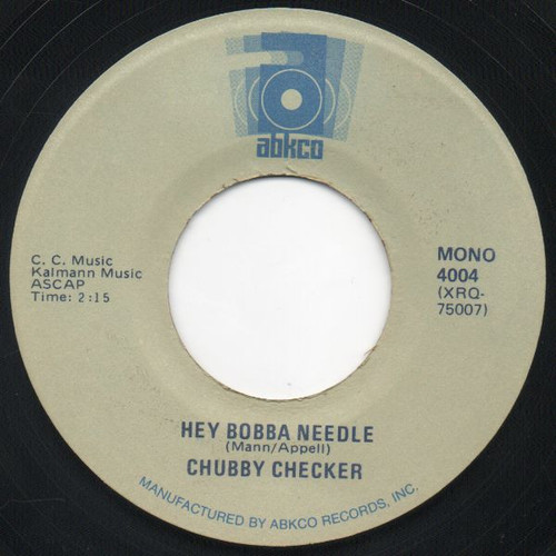 Chubby Checker - Hey Bobba Needle / Hooka Tooka (7", Single, Mono)