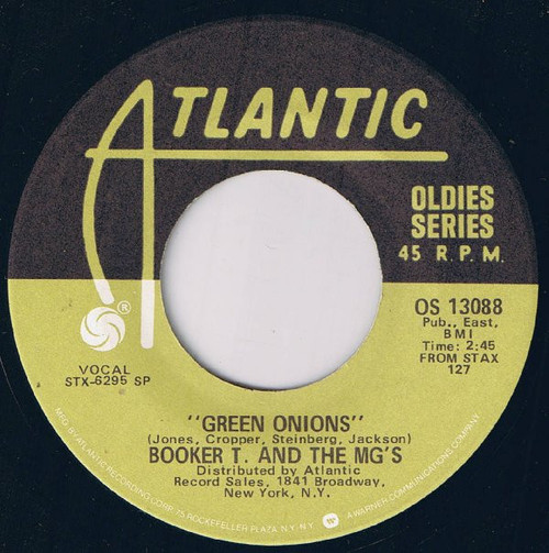 Booker T. & The MG's* - Green Onions / Chinese Checkers (7", Single, RE)