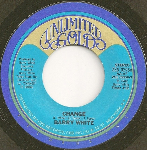 Barry White - Change (7", Styrene)