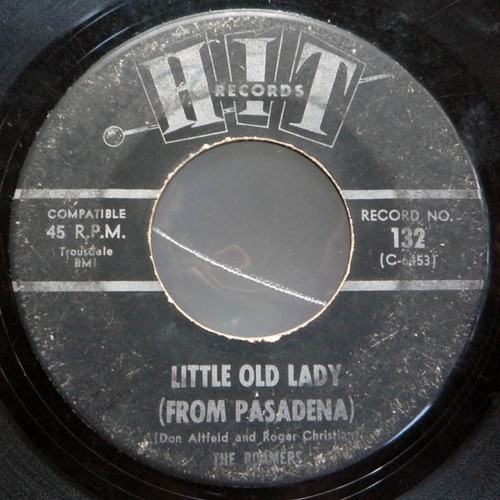 The Roamers / The Jalopy Five - Little Old Lady (From Pasadena) / Can't You See That She's Mine (7")