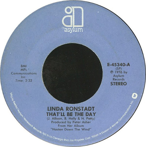 Linda Ronstadt - That'll Be The Day (7", SP )