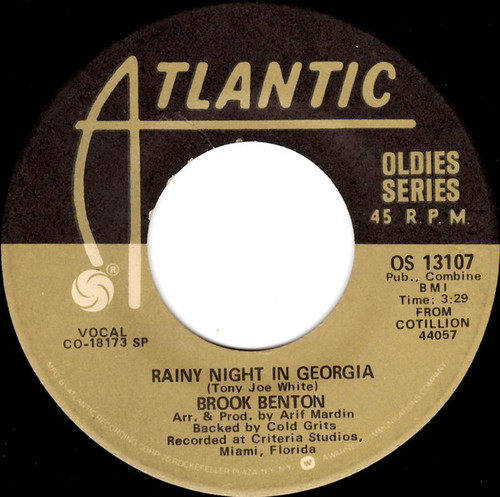 Brook Benton - Rainy Night In Georgia / Nothing Can Take The Place Of You (7")