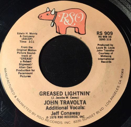 John Travolta / Sha-Na-Na* - Greased Lightnin' / Rock 'N' Roll Is Here To Stay (7", Single, PRC)