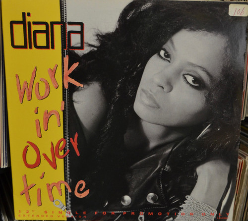 Diana Ross - Workin' Overtime (12", Single, Promo)