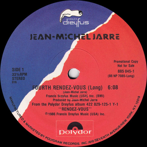 Jean-Michel Jarre - Fourth Rendez-Vous (Long) (12", Single, Promo, 016)