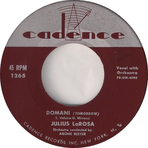 Julius LaRosa* - Domani (Tomorrow) / Mama Rosa (7")