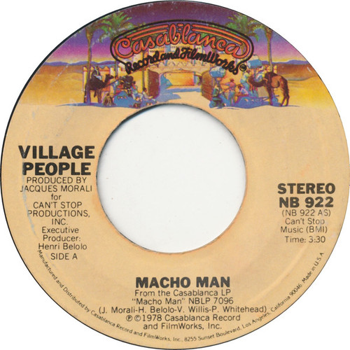 Village People - Macho Man (7", Single, Ter)