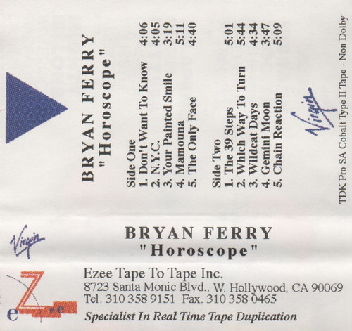 Bryan Ferry - Horoscope (Cass, Promo)