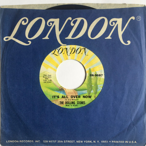 The Rolling Stones - It's All Over Now / Good Times Bad Times (7", Single, RE)