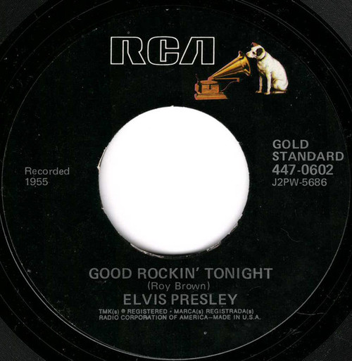 Elvis Presley - Good Rockin' Tonight / I Don't Care If The Sun Don't Shine (7", Single, RE)