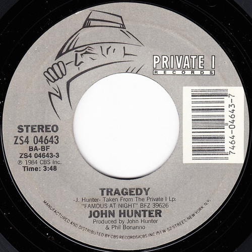 John Hunter (3) - Tragedy (7", Styrene, Car)