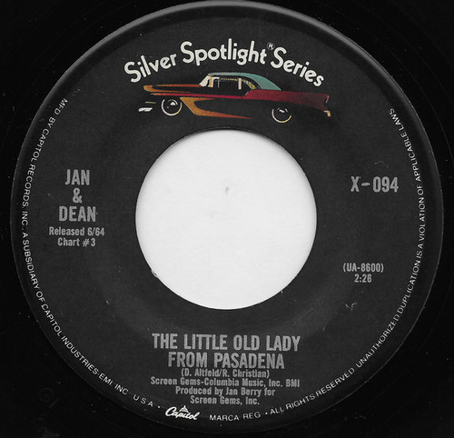 Jan & Dean - The Little Old Lady From Pasadena / Popsicle (7", Single)