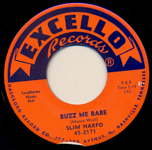 Slim Harpo - Buzz Me Babe / Late Last Night (7", Single)