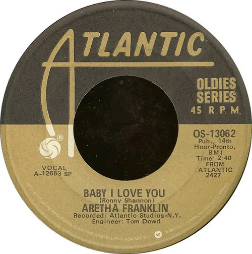 Aretha Franklin - Baby I Love You / Spanish Harlem (7", Comp, Spe)
