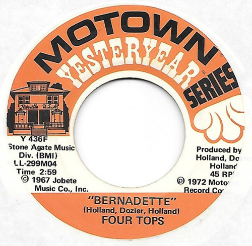 Four Tops - Bernadette / 7 Rooms Of Gloom (7", Single, RE)