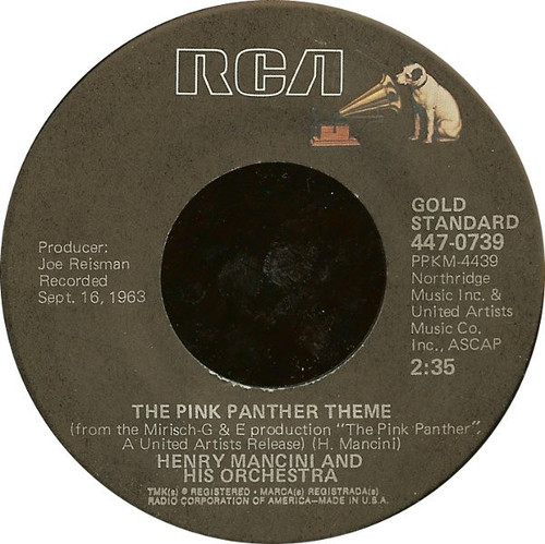 Henry Mancini And His Orchestra / Henry Mancini's Orchestra* And Chorus* - The Pink Panther Theme / Dear Heart (7", Single, RE, Ind)