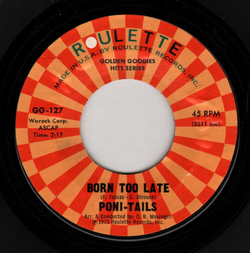 Poni-Tails / The Elegants - Born Too Late / Little Star (7", Single, RE)