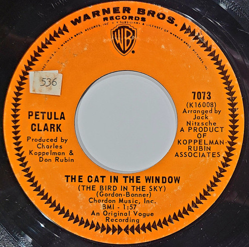 Petula Clark - The Cat In The Window (The Bird In The Sky) (7", Single, Ter)