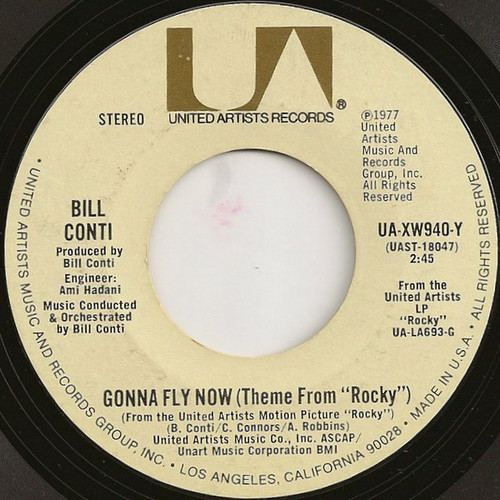 Bill Conti - Gonna Fly Now (Theme From "Rocky") (7", Single, Styrene)