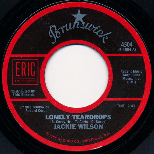 Jackie Wilson - Lonely Teardrops / Night (7", Mono)