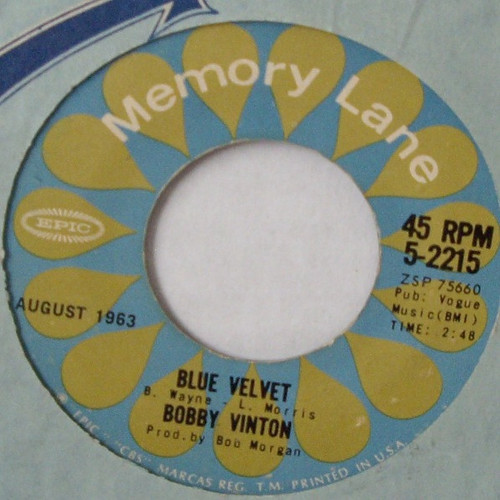 Bobby Vinton - Blue On Blue / Blue Velvet (7", Single)