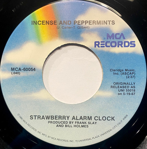 Strawberry Alarm Clock - Incense And Peppermints  (7", Single, RE, Pin)