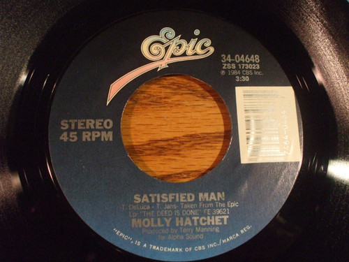 Molly Hatchet - Satisfied Man (7", Styrene)
