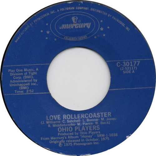 Ohio Players - Love Rollercoaster (7", Single, blu)