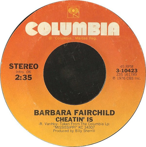 Barbara Fairchild - Cheatin' Is (7", Styrene)